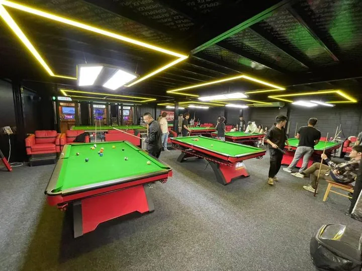 Chinese eight-ball tables at Yao 8 Pool Club, Auckland