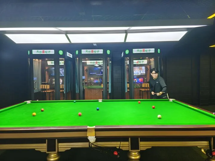 Snooker table and karaoke booths at Yao 8 Pool Club, Mt Eden